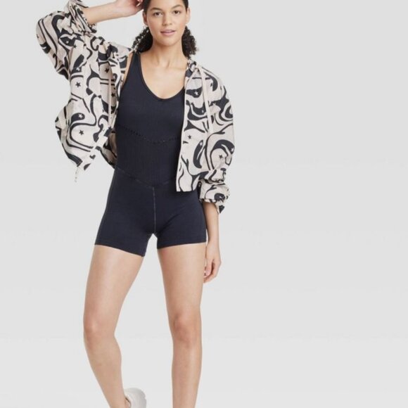 Women’s Seamless Short Active Bodysuit - JoyLab Black. Size XS - Picture 1 of 5